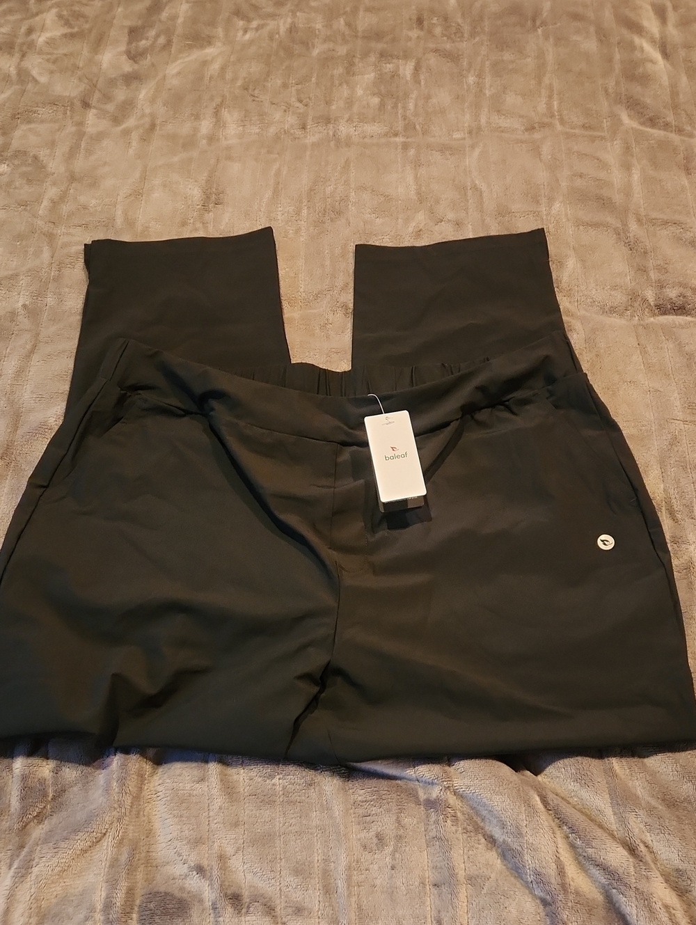 Women's NWTBaleaf Black Performance Ankle Pants with Side Pockets Side 2xl